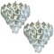 Murano Shell Chandeliers by Mazzega, Set of 2 1