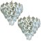 Murano Shell Chandeliers by Mazzega, Set of 2, Image 1