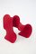 Roter Fiocco Armlehnstuhl von Gianni Pareschi für Busnelli 12
