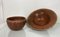Bowls in Stone Red Terracotta with Braided Rattan Trim, Set of 2 11