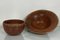 Bowls in Stone Red Terracotta with Braided Rattan Trim, Set of 2 12