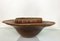 Bowls in Stone Red Terracotta with Braided Rattan Trim, Set of 2 1