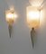 Moderne Wandlampe aus Muranoglas von Barovier & Toso, Mitte 20. Jh., 2er Set 4