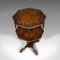Antique Octagonal Occasional Table in Oak, Image 5