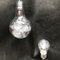 Lampade da soffitto in metallo cromato e vetro, set di 2, Immagine 2