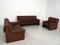 DS 68 Sofa Set in Brown Leather from De Sede, Set of 3 1