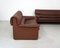 DS 68 Sofa Set in Brown Leather from De Sede, Set of 3 3