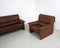 DS 68 Sofa Set in Brown Leather from De Sede, Set of 3 2
