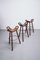 Spanish Brutalist Marbella Bar Stools by Sergio Rodrigues for Confonorm,1970s, Set of 5 4