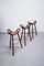 Spanish Brutalist Marbella Bar Stools by Sergio Rodrigues for Confonorm,1970s, Set of 3 5