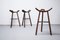 Spanish Brutalist Marbella Bar Stools by Sergio Rodrigues for Confonorm,1970s, Set of 3 2