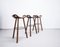 Spanish Brutalist Marbella Bar Stools by Sergio Rodrigues for Confonorm,1970s, Set of 3 13