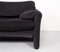 Maralunga Sofa in Dark Grey Velvet by Vico Magistretti for Cassina, Image 9