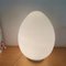 Large Minimalist Egg Shaped Table Lamp in Blue Opaline Glass from Vianne, 1960s 5