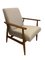 Mid-Century Lounge Chair in Beige by Henryk Lis, 1960s, Image 1