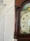 Antique Grandfather Clock in Oak and Mahogany by W. Prior for Skipton 7