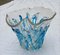 Blaue und transparente Vase von Costantini, 1980 2