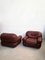 Leather Armchairs by Sapporo for Mobil Girgi, 1970s, Set of 2 3