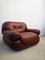 Leather Armchairs by Sapporo for Mobil Girgi, 1970s, Set of 2, Image 5
