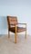 Lounge Chair in Oak and Cognac Leather by Helmut Lübke, 1970s 10