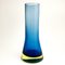 Jarrón de cristal de Murano Sommerso azul de Flavio Poli para Seguso, Imagen 2