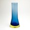 Blue Murano Sommerso Glass Vase by Flavio Poli for Seguso, Image 1