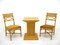 Sedie in vimini con tavolo, anni '70, set di 3, Immagine 7