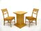 Chairs in Rattan with Table, 1970s, Set of 3 5