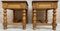 Vintage Spanish Nightstands with Drawer and Bronze Hardware, Set of 2 5