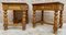 Vintage Spanish Nightstands with Drawer and Bronze Hardware, Set of 2 6