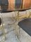 Vintage Italian Dining Chairs and Table in Brass, 1970s, Set of 7, Image 7