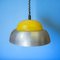 Grande Lampe à Suspension Style Scandinave Jaune en Acrylique et Aluminium, 1960s 6