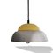 Large Scandinavian Style Yellow Pull Down Pendant Lamp in Acrylic and Aluminium, 1960s 3