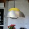 Grande Lampe à Suspension Style Scandinave Jaune en Acrylique et Aluminium, 1960s 1