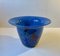 Scandinavian Abstract Blue Centerpiece Fruit Bowl, 1970s 6