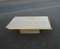 Rectangular 23K Gilded Brass and Travertine Coffee Table, Belgium 1