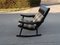 Rocking Chair Scandinave Noire, 1950s 7