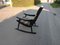 Scandinavian Black Rocking Chair, 1950s 2