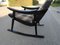 Rocking Chair Scandinave Noire, 1950s 3