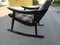 Scandinavian Black Rocking Chair, 1950s 3