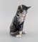 Porcelain Figure of Grey-Striped Cat by Erik Nielsen for Royal Copenhagen, Image 2
