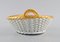Antique Braided Basket with Handles in Porcelain from Meissen, Image 3