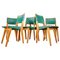 Model 666 Dining Room Chairs by Jens Risom for Walter Knoll 1950s, Set of 6 1