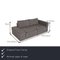 Gray Fabric 2-Seater Confetto Sofa Bed by Franz Fertig 2