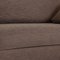 Sofá de tres plazas de tela gris de Flexform, Imagen 4