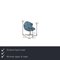 Blue Fabric Alster Chair from Ligne Roset, Image 2
