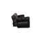 Schwarzes Leder 3-Sitzer Confucius Sofa von Bretz 7