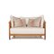 Weißes 2-Sitzer Sofa aus Stoff & Holz von Flexform 3