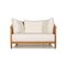 White Fabric & Wood 2-Seater Couch from Flexform 7