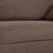 Gray Fabric 3-Seater Sofa & Ottoman from Flexform, Set of 2 5